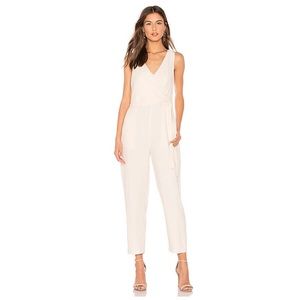 1. STATE Wrap Front Jumpsuit in White Swan Size 0